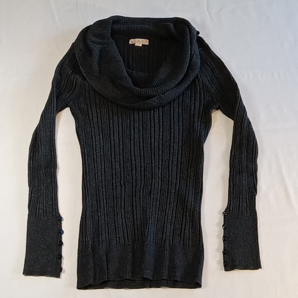 It's Our Time Sweater Gray Long Sleeves Large - Picture 1 of 8